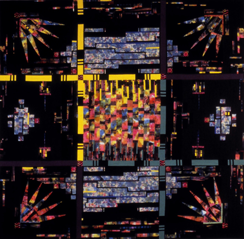Image of quilt titled “Homeless Man" by Lynne Rigby